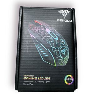 Bengoo RGB backlight NEW Gaming mouse 3600 adjustable DPI 6 programmable Buttons